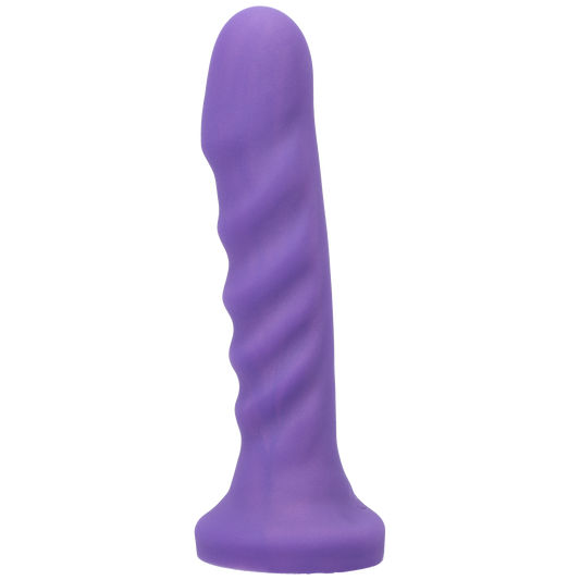 Tantus 6.5" Silicone Echo Vibrator in Midnight Purple